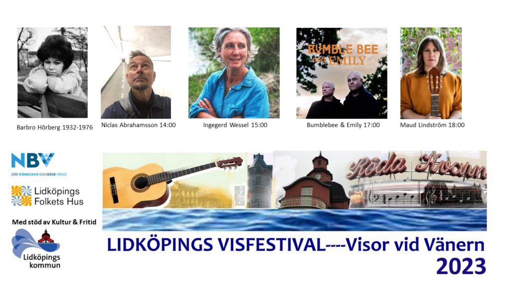 Lidköpings Visfestival Backdrop 2023