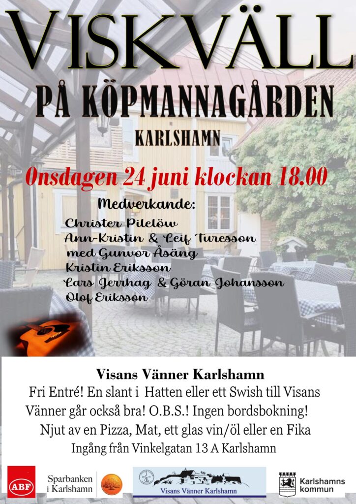 Viskväll på Köpmannagården 2026